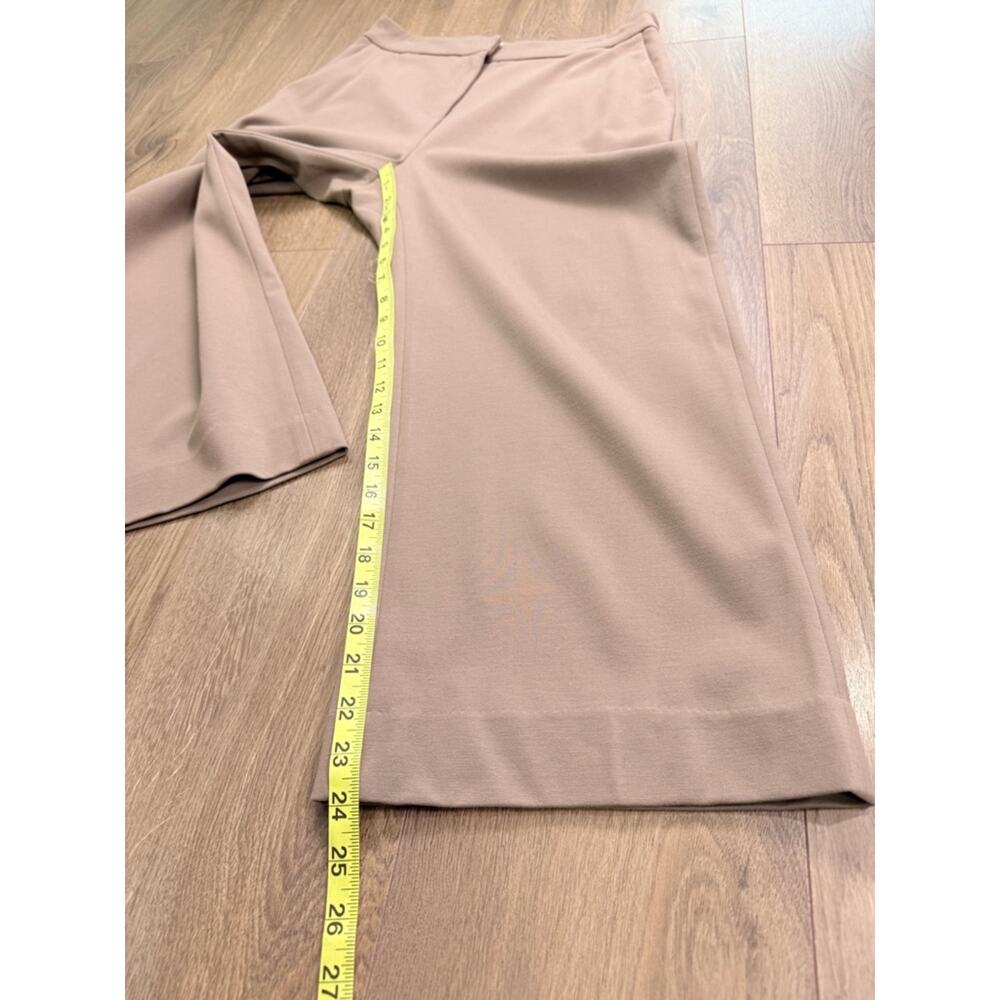 NWT MM LaFleur Pippa Pant Cropped Wide Leg Stretch Russet Tan Brown Size 12 - Picture 14 of 14